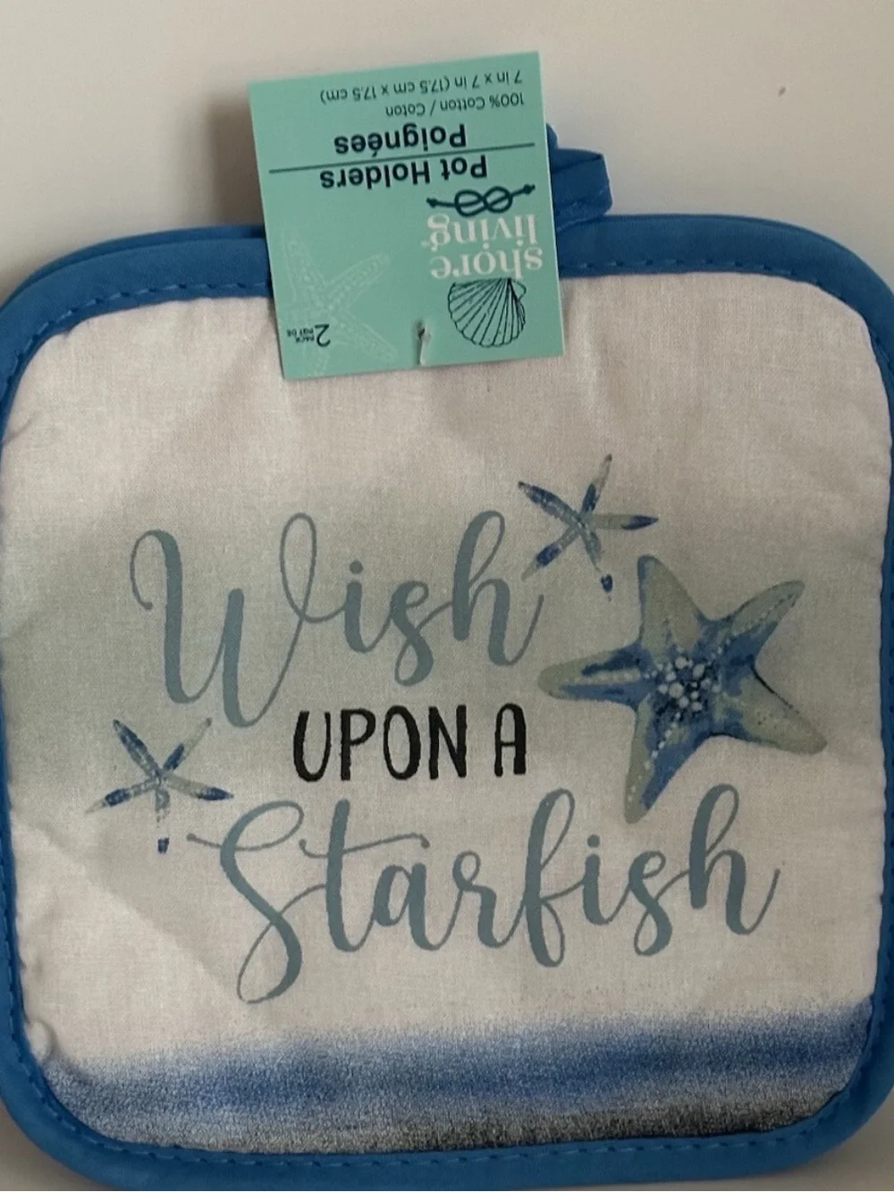 Coastal 'Wish Upon A Starfish' Kitchen Set - Blue